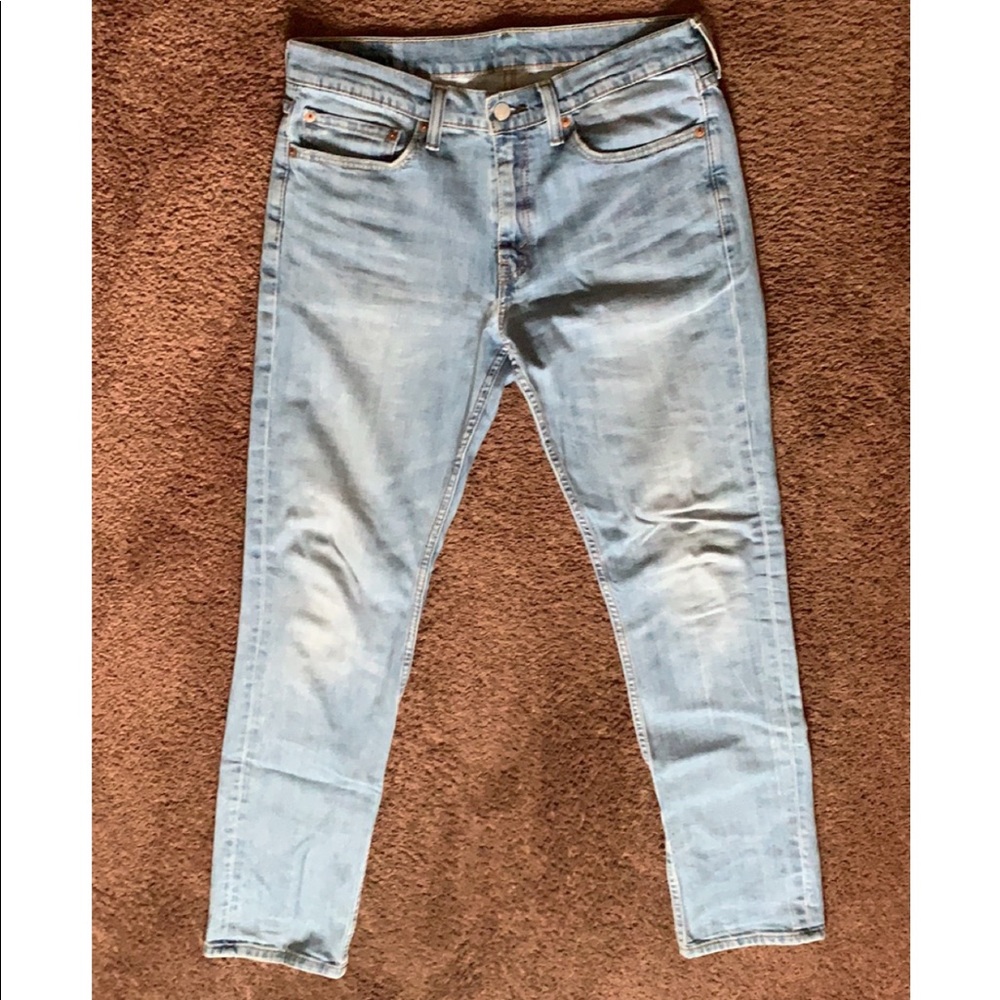 Levi’s 511 light wash slim straight jeans. 34 x 34